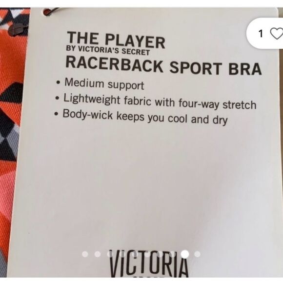 Victoria’s Secret Sport The Player Racerback Size Medium 6 0466 - Picture 5 of 6